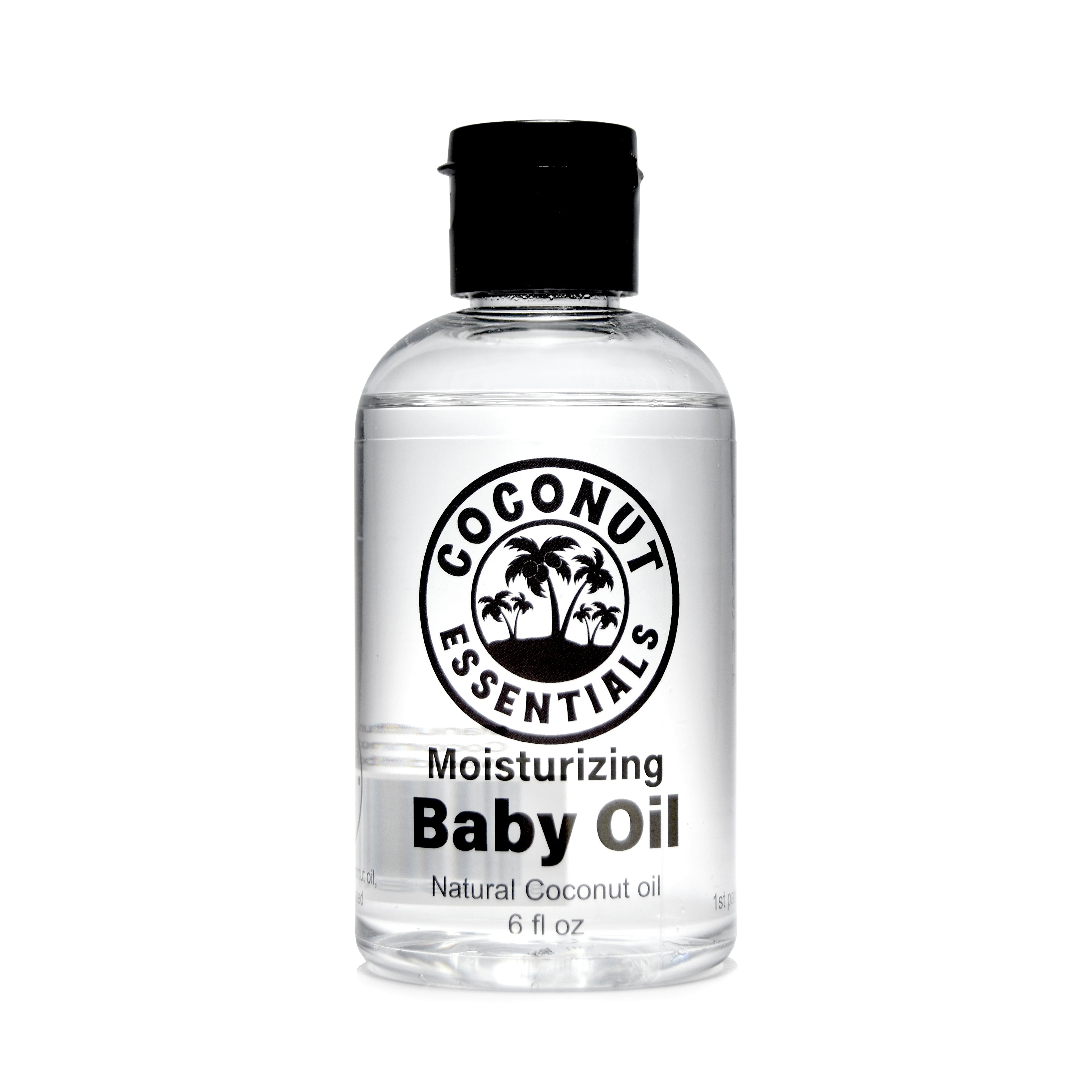 Natural Baby Oil for Infants, Liquid Coconut Oil Moisturizer - No Mineral Oil, Baby Massage Oil with MCT | Sensitive Skin, Eczema & Dry Skin Relief | Fragrance Free - Coconut Essentials (6 oz)