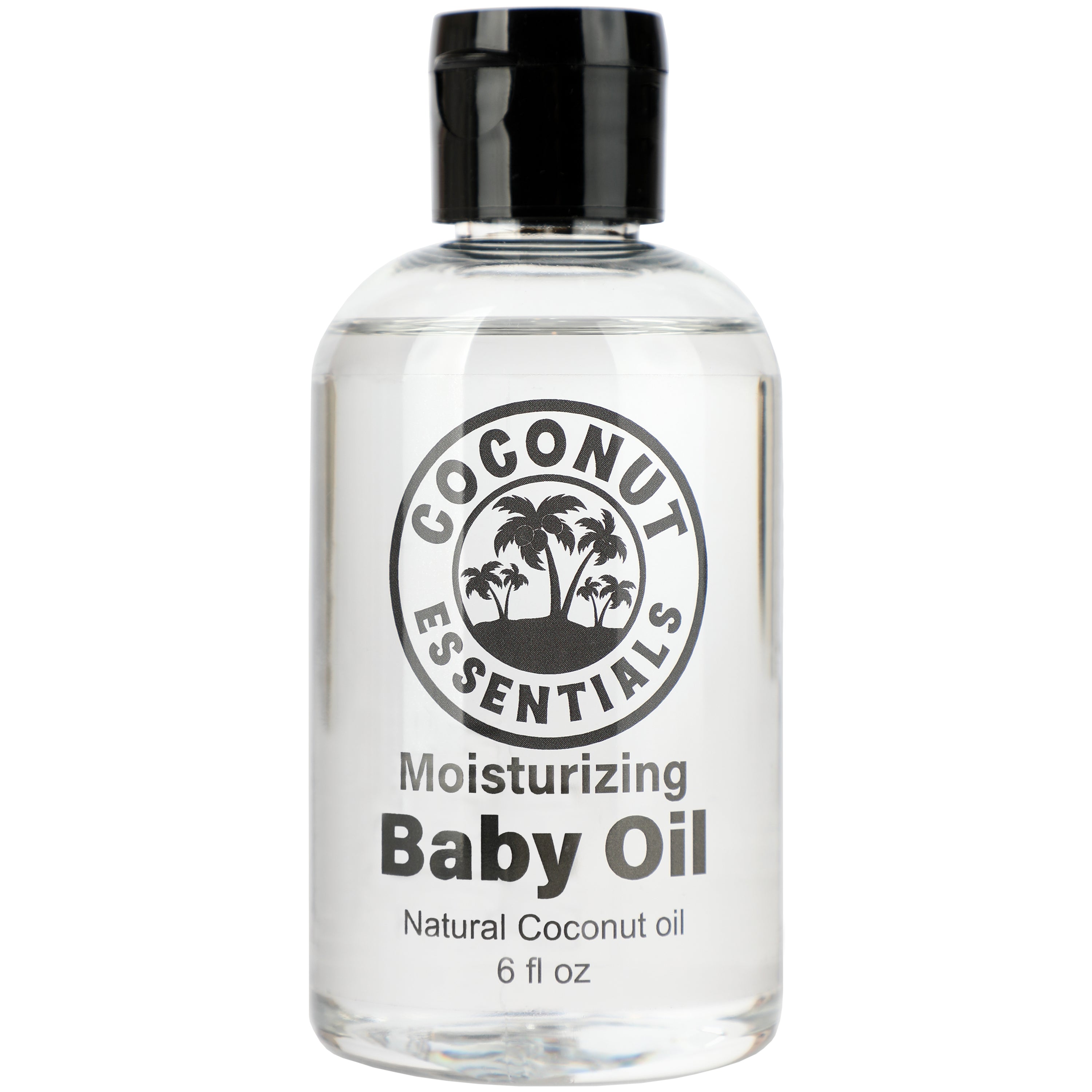 Natural Baby Oil for Infants, Liquid Coconut Oil Moisturizer - No Mineral Oil, Baby Massage Oil with MCT | Sensitive Skin, Eczema & Dry Skin Relief | Fragrance Free - Coconut Essentials (6 oz)