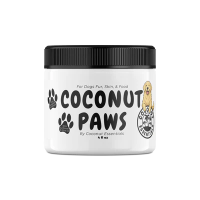 A tub of Coconut Paws by Coconut Essentials.